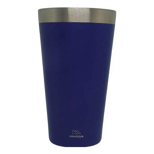 Copo Térmico Mimo P/ Cerveja 470ml Ref.7998 - Azul