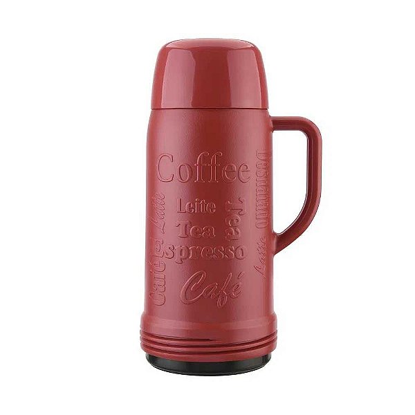 Garrafa Térmica Invicta Arábica 1L - Vermelho