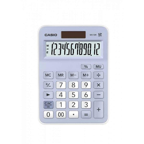 Calculadora Casio 12 Dígitos MX-12B-LB Azul