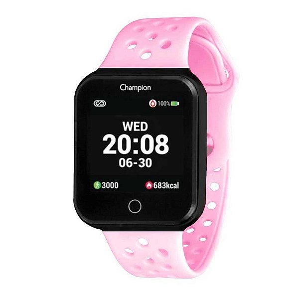 Relógio Smartwatch Champion CH50006H Rosa