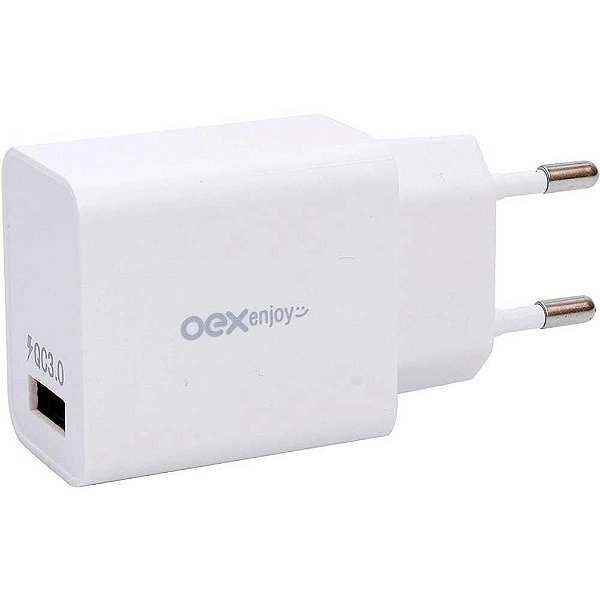 Carregador de Tomada USB Oex CG202 - Branco