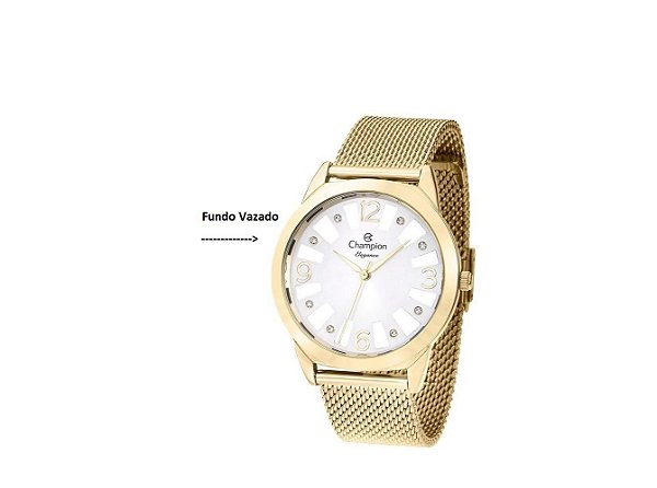 Relógio Feminino Champion Analógico CN20873H - Dourado