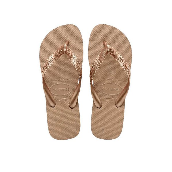 Chinelo Havaianas Top Rosé Gold - 33/34