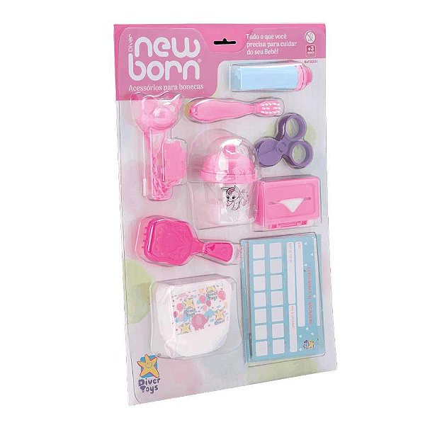 Acessórios de Boneca Diver New Born Divertoys Ref.8201