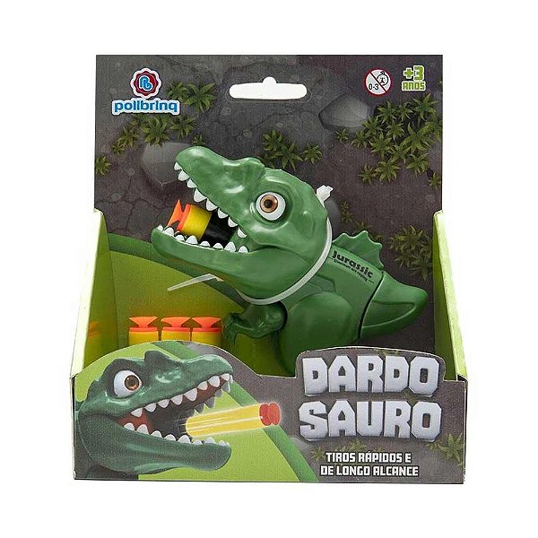 Dinossauro Lança Dardos Dardo Sauro Polibrinq AN2014 Verde