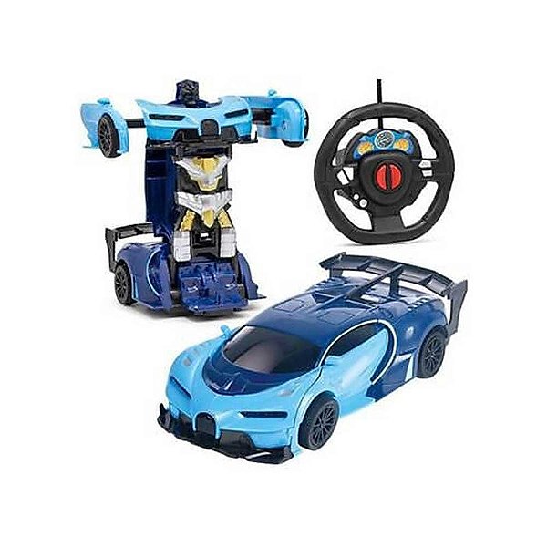 Carro Robô Changebot Controle Remoto Polibrinq CAR502 Azul