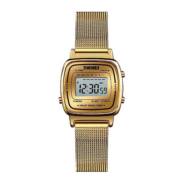 Relógio Feminino Skmei Digital 1252 A10825 Dourado