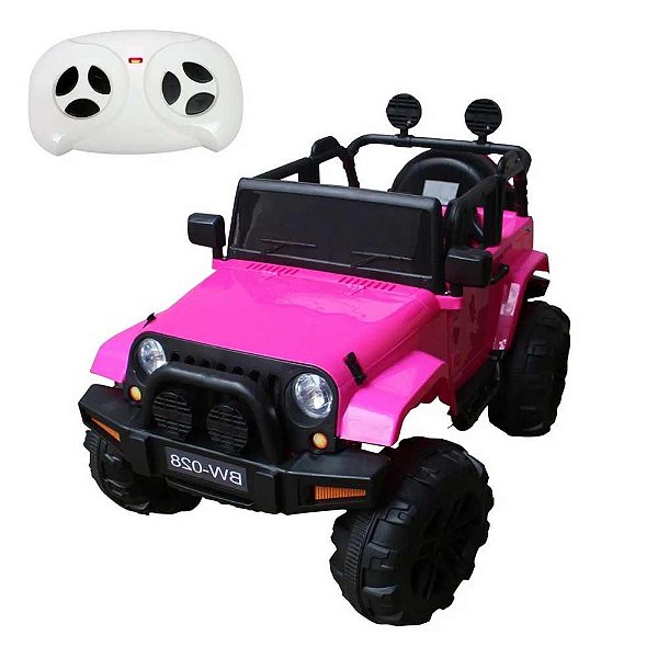 Mini Carro Elétrico Jeep Importway BW028RS- Rosa