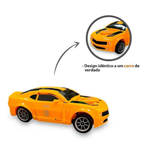 Carrinho Vira Robô Importway Change Robot BW157AM - Amarelo