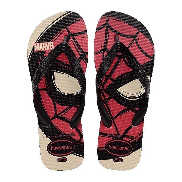 Chinelo Havaianas Top Marvel LGMN Bege Palha - 43/44
