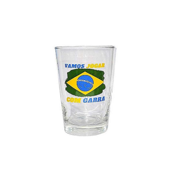 Copo P/ Cerveja Caldereta Brasil Vamos Jogar Com Garra 300ml