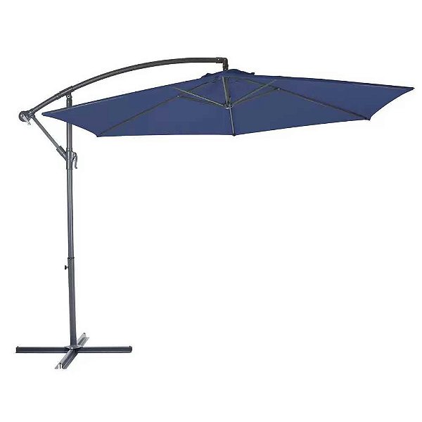 Ombrelone Suspenso Importway 3M C/ Capa IWOBLC-3AZ Azul