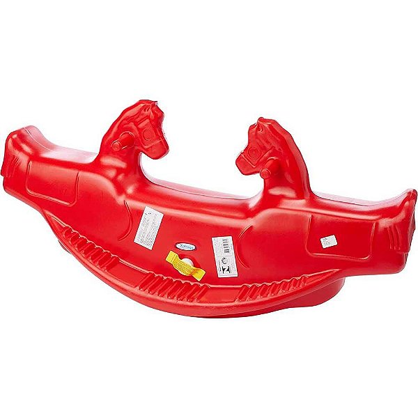 Gangorra Dupla Cavalinho C/ Som Xalingo Ref.0930.8 Vermelho
