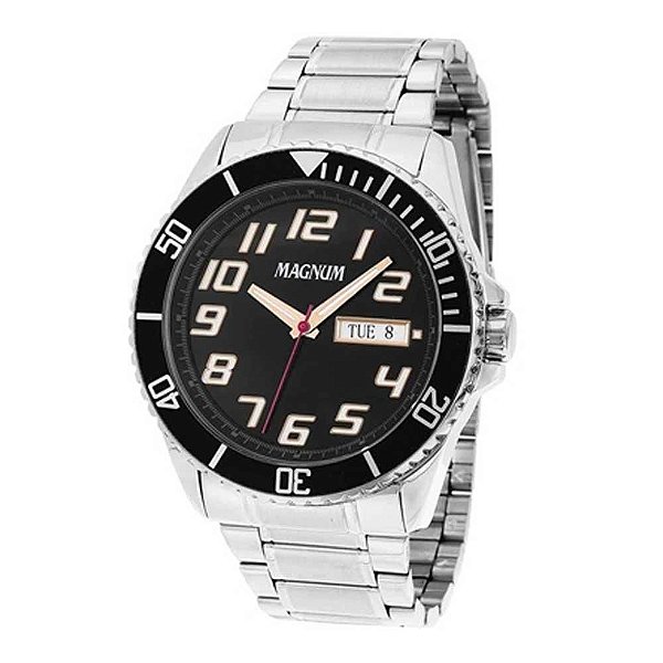 Relógio Masculino Magnum Analógico MA35155T - Prata
