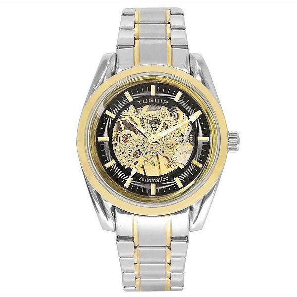 Relógio Masculino Tuguir Automático OYW1816 TG30164 Pta/Drdo