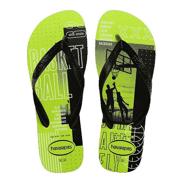 Chinelo Havaianas Top Athletic Verde Limão - 37/38