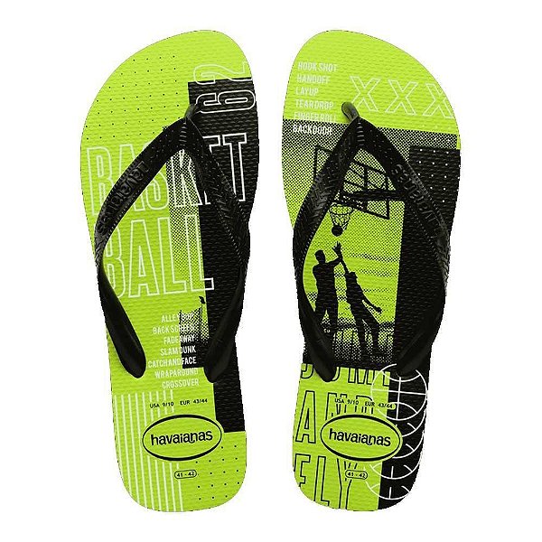 Chinelo Havaianas Top Athletic Verde Limão - 39/40