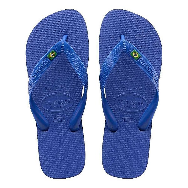 Chinelo Havaianas Brasil Azul Naval - 43/44