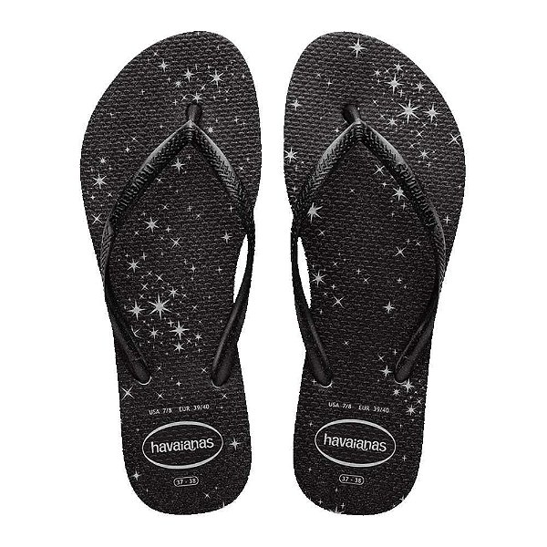Chinelo Havaianas Slim Gloss Cinza/Cinza - 35/36