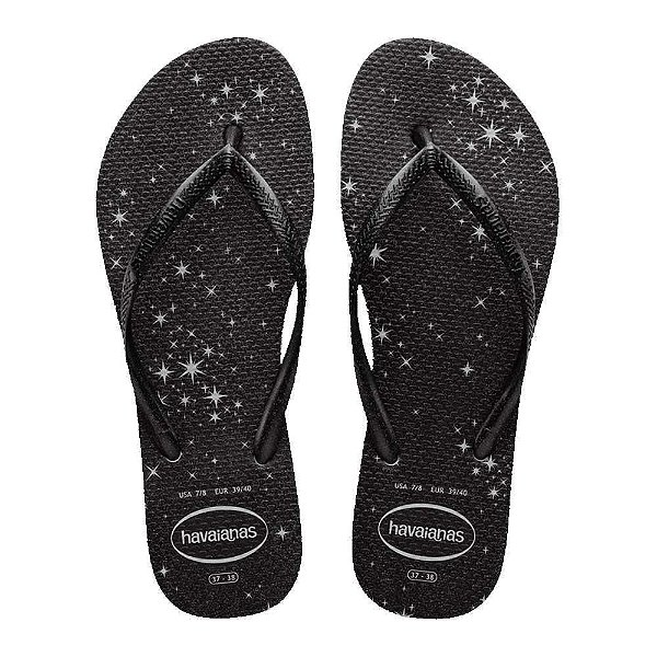 Chinelo Havaianas Slim Gloss Cinza/Cinza - 39/40