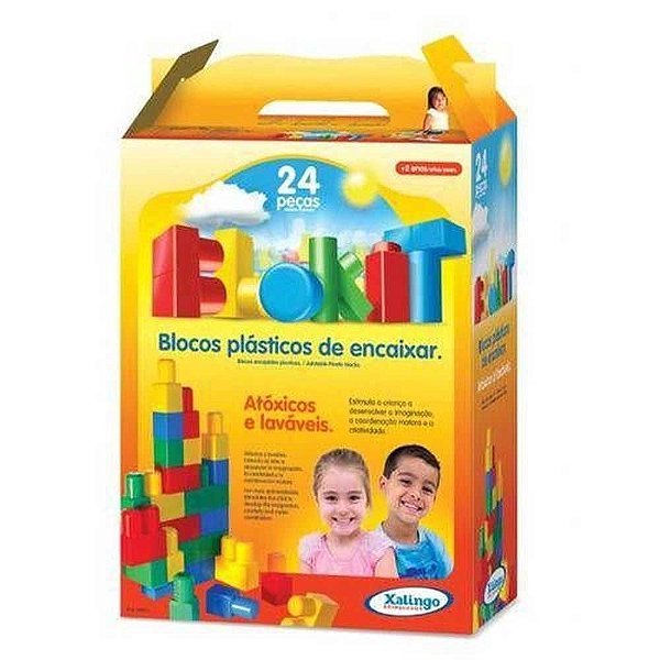Blocos De Montar Xalingo Blokit 24Peças Ref.0402.1