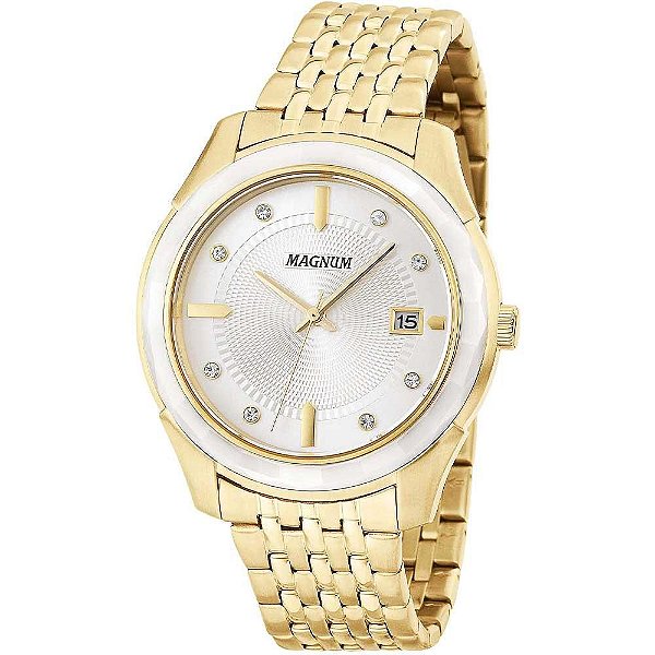 Relógio Feminino Magnum Analógico MA28832H - Dourado - Shoploko - Por você,  para você