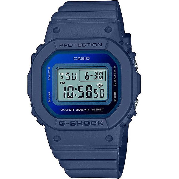 Relógio Feminino Casio G-Shock GMD-S5600-2DR - Azul Escuro