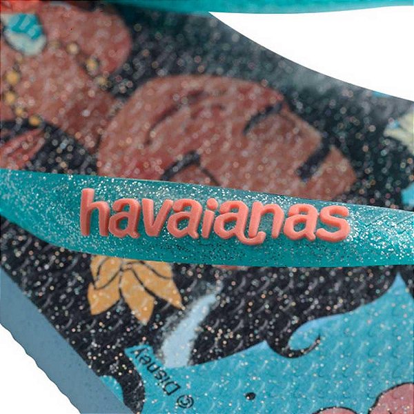 Chinelo Havaianas Infantil Slim Princess Azul - 27/28