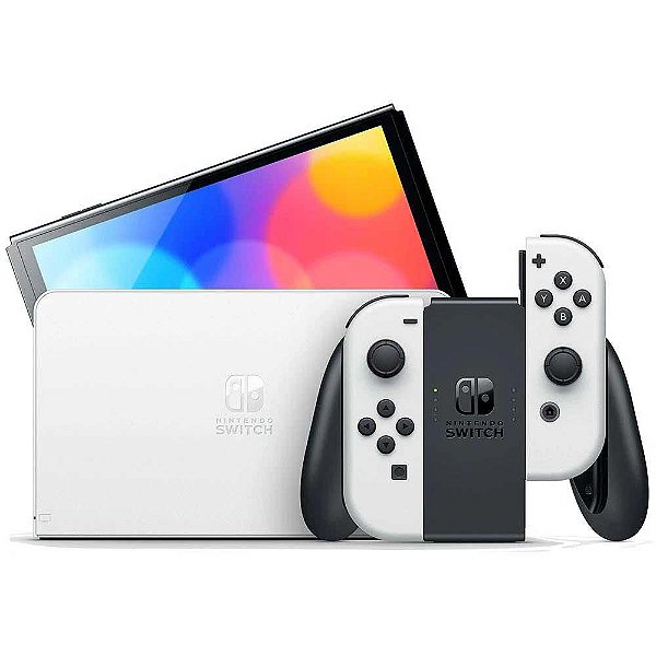 Console Nintendo Switch com Joy-Con OLED 7,0" 64GB - Branco