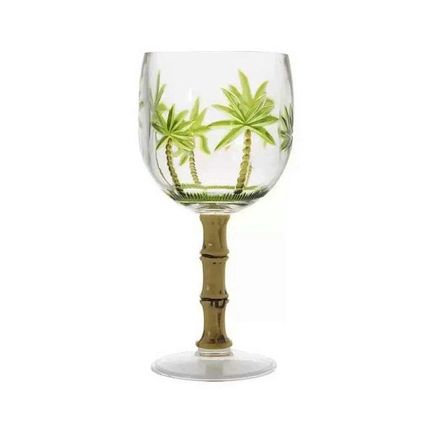 Taça de Acrílico Palm Tree Rojemac Coqueiro Cód.97495 495ml