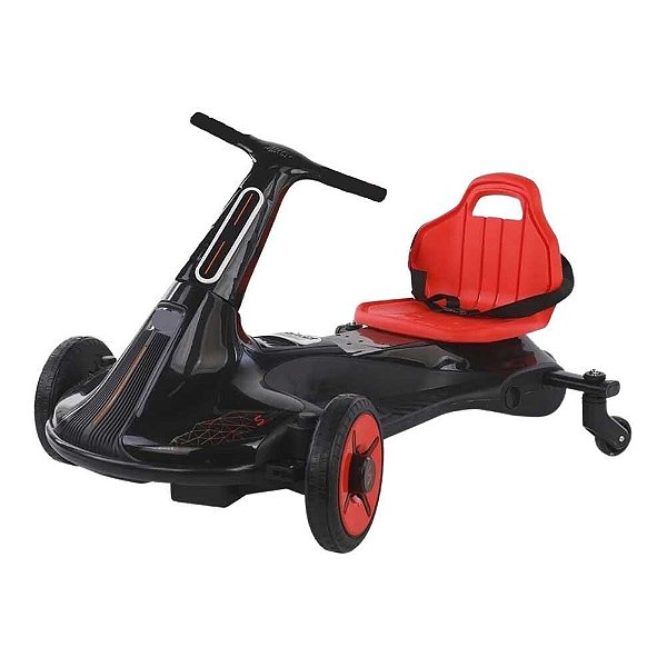 Mini Kart Drift Elétrico Infantil Importway BW221PT - Preto