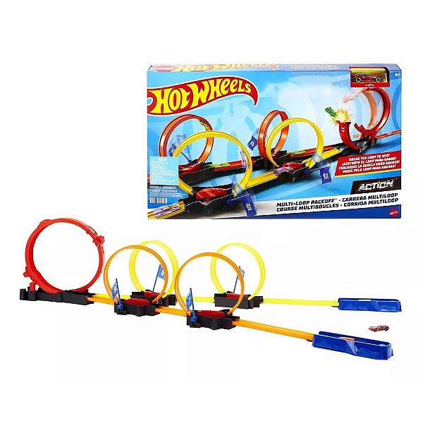 Pista Hot Wheels Action Corrida Multi Loop Mattel HDR83