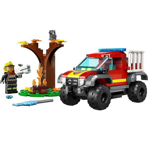 LEGO City Resgate C/ Caminhão Bombeiros 97 Pçs 5+ Ref.60393