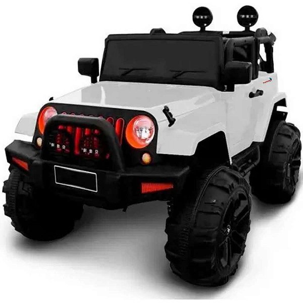 Mini Carro Elétrico Infantil Jeep Importway BW028BR Branco