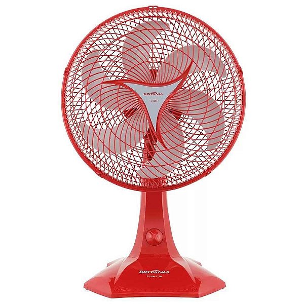 Ventilador de Mesa Britânia 60W Protect 30 Vermelho 220V