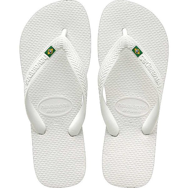 Chinelo Havaianas Brasil Branco - 39/40