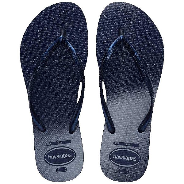 Chinelo Havaianas Slim Gloss Azul Marinho - 35/36