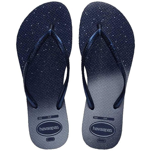 Chinelo Havaianas Slim Gloss Azul Marinho - 37/38