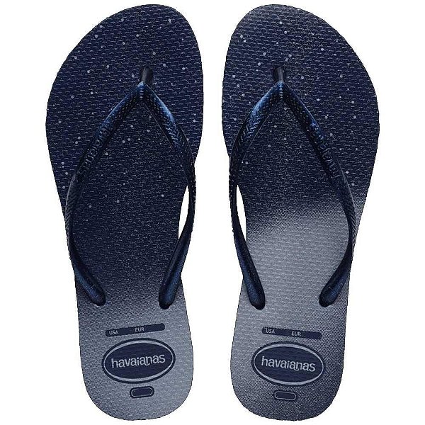 Chinelo Havaianas Slim Gloss Azul Marinho - 39/40