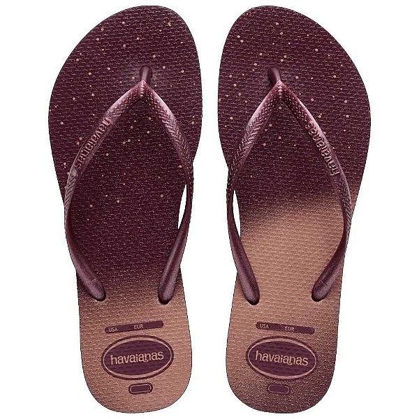 Chinelo Havaianas Slim Gloss Terra Roxa - 37/38