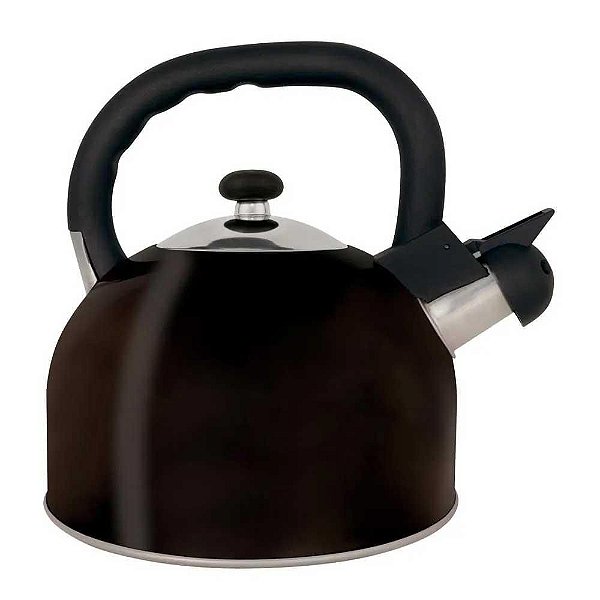 Chaleira Mor Mattina 2,5 Litros Aço Ref.007704 Preto