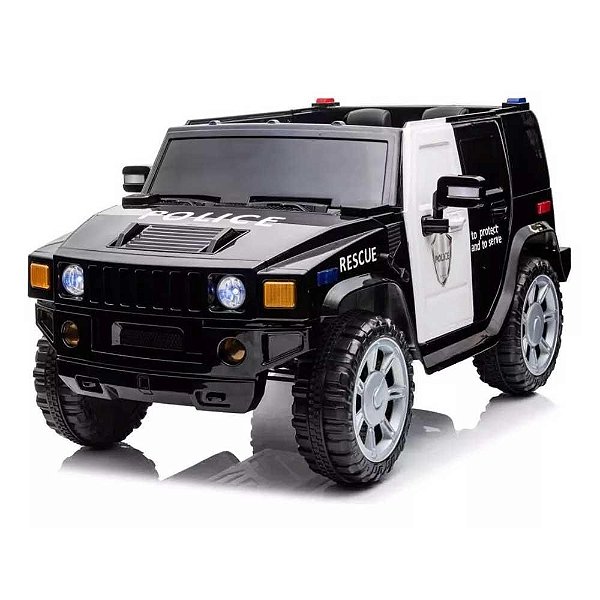 Mini Carro Elétrico Importway 12V Policial BW236PT - Preto