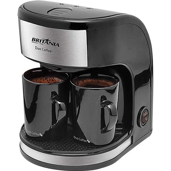 Cafeteira Com 2 Xícaras Britânia 450W Duo Coffe Preto - 127V