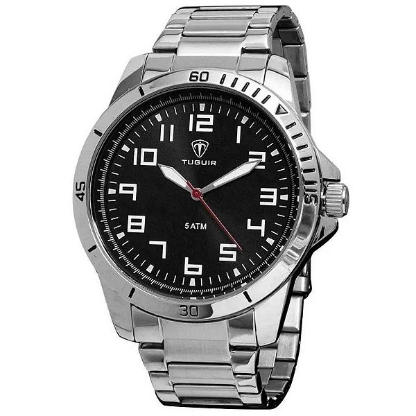 Relógio Masculino Tuguir Analógico 2400 TG30256 - Prata