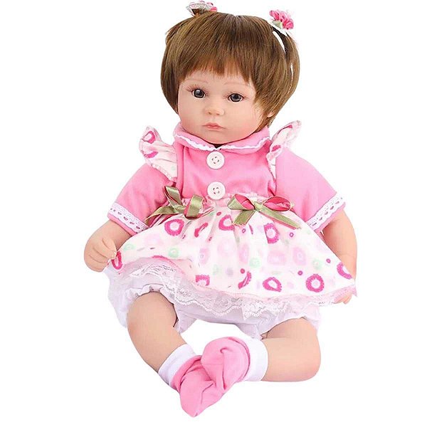 Boneca Bebê Reborn Shiny Toys Laura Baby Charlotte 000325