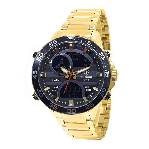Relógio Masculino Tuguir Infinity 1881D TGI37013 - Dourado