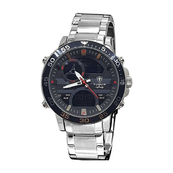 Relógio Masculino Tuguir Infinity 1881D TGI37016 - Prata