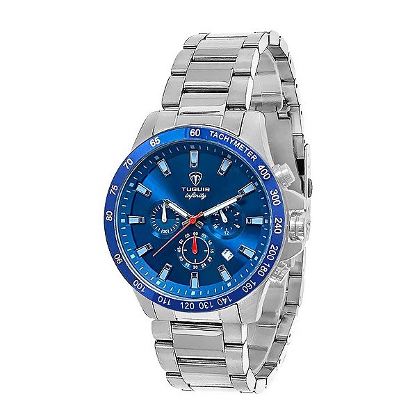 Relógio Masculino Tuguir Infinity 6116H TGI37028 - Prata