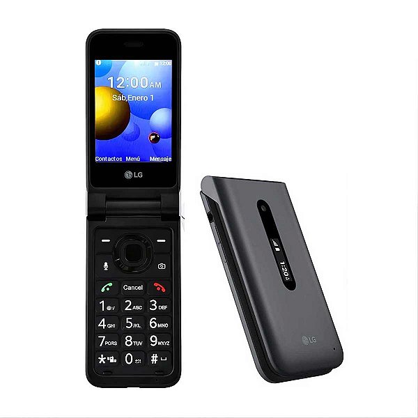 Celular Flip LG Folder 2 8GB 1GB RAM 2.8" LGE-MCY120 - Preto