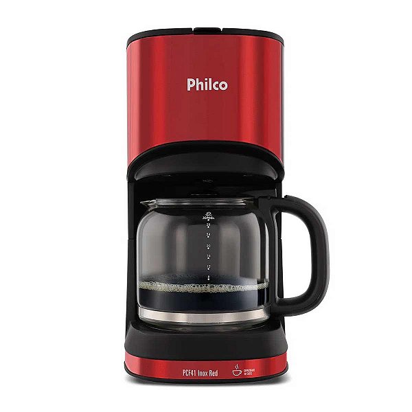 Cafeteira Philco 30 Cafés 800W PCF41 Inox Red - 127V